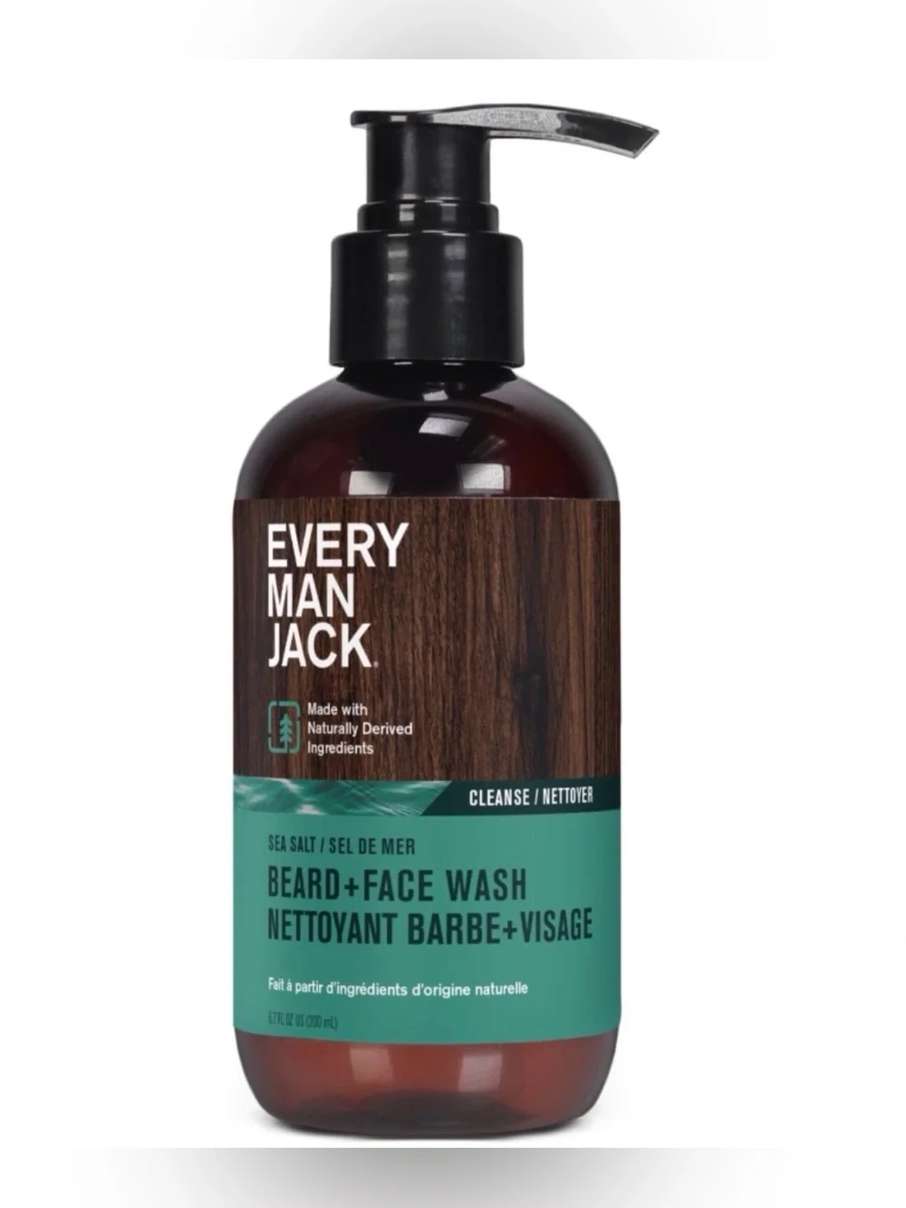 Every Man Jack Sea Salt Beard + Face Wash - Size 6.7fl oz.